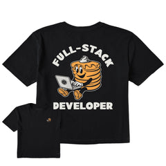 Women's Full-Stack Developer Short Sleeve Crusher Boxy Tee