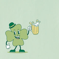 Women's Here to Paddy Shamrock Short Sleeve Crusher Boxy Tee