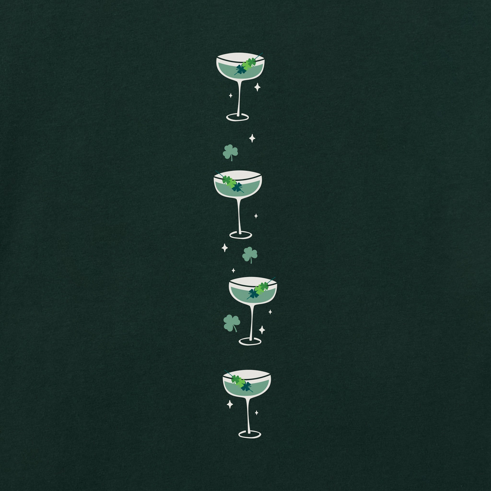 Women's A Tini Bit Irish Martinis Long Sleeve Crusher Tee