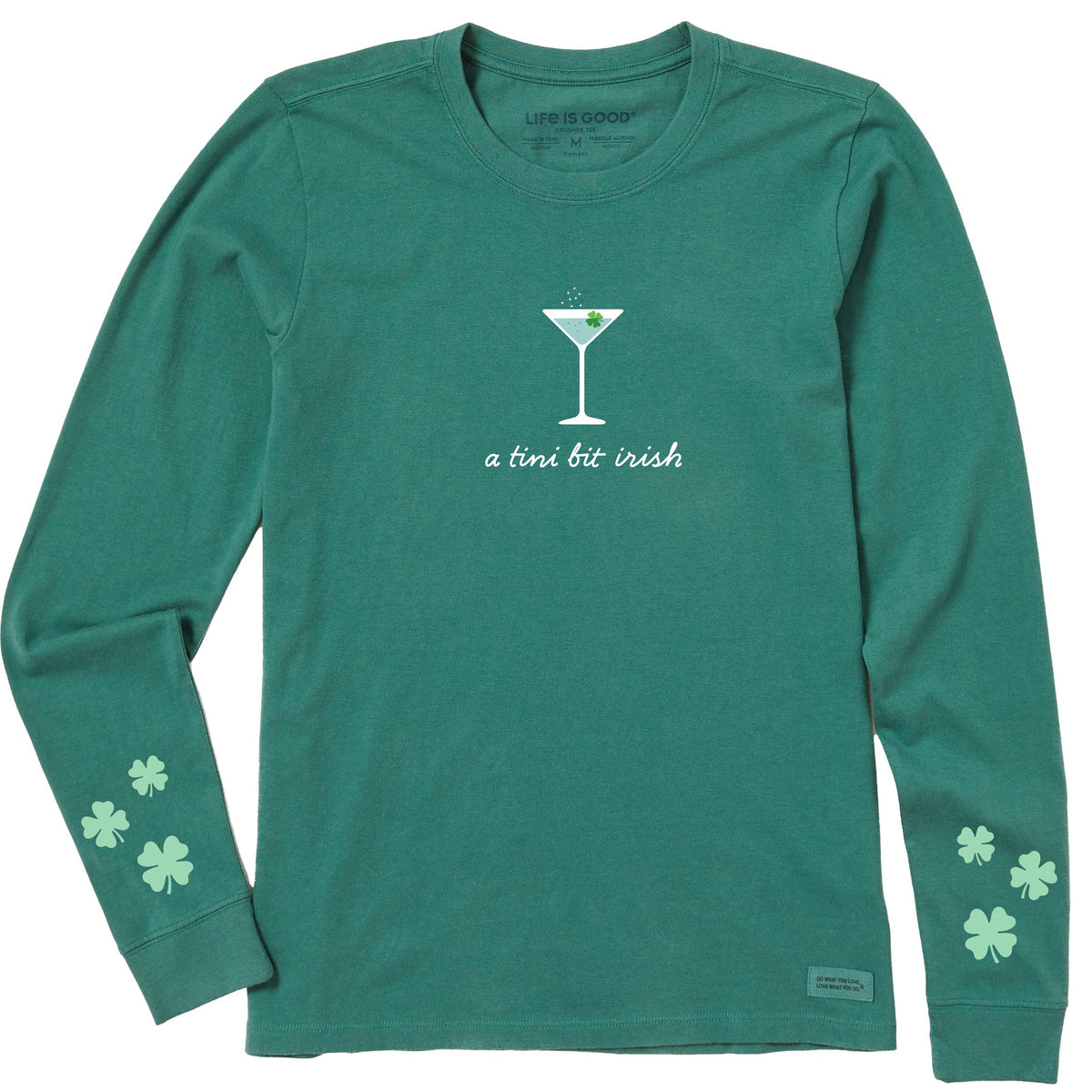 Women's A Tini Bit Irish Long Sleeve Crusher Tee