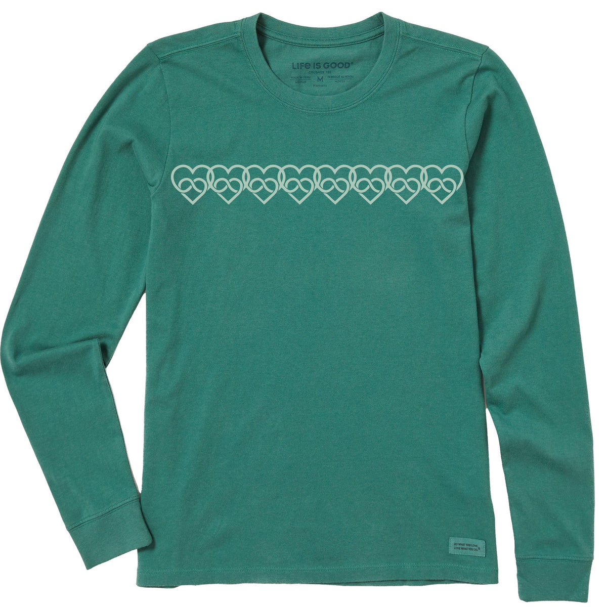 Women's Celtic Hearts Long Sleeve Crusher Tee