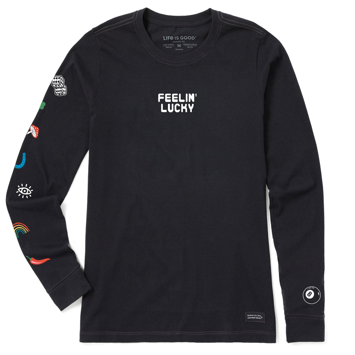 Women's Feelin' Lucky Long Sleeve Crusher Tee