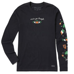 Women's Erin Go Bragh Claddagh Long Sleeve Crusher Tee