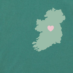 Women's Erin Go Bragh Ireland Heart Long Sleeve Crusher Boxy Tee