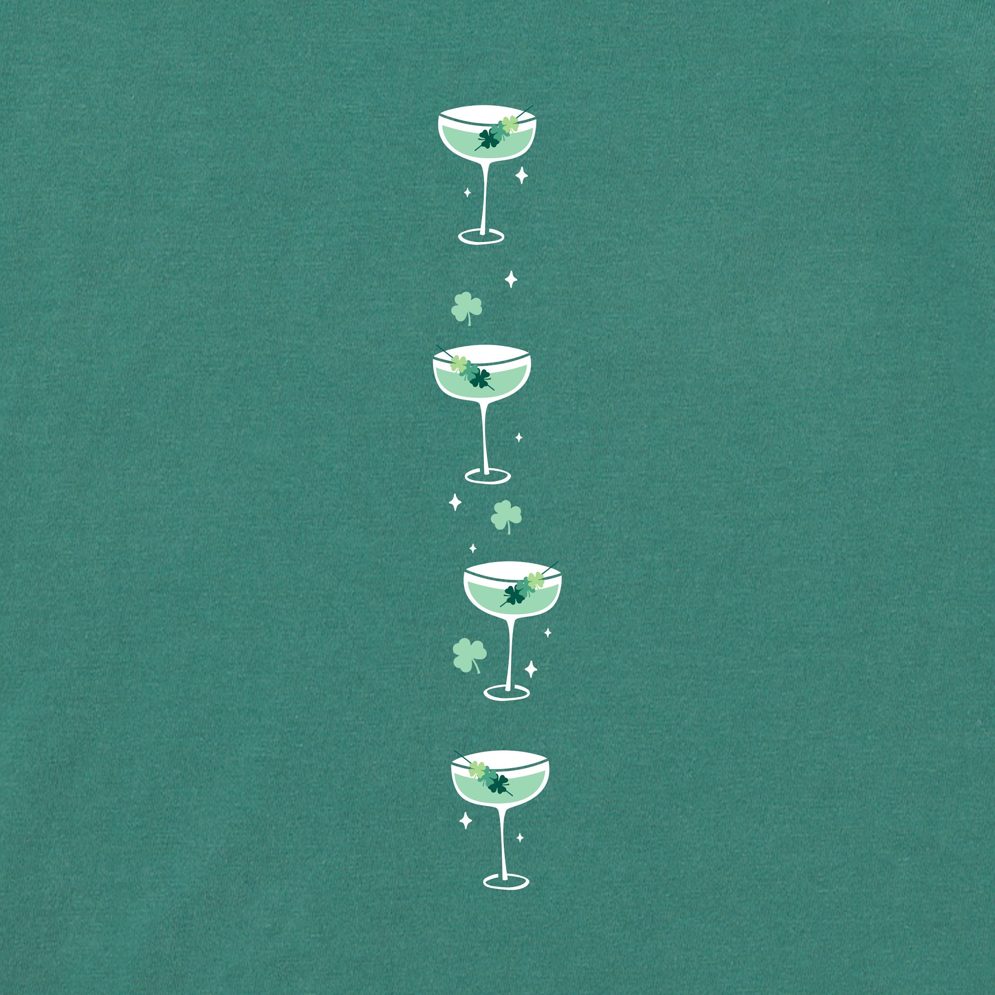 Women's A Tini Bit Irish Martinis Long Sleeve Crusher Boxy Tee