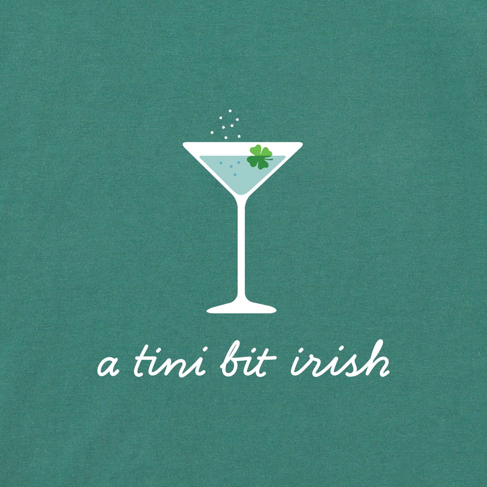 Women's A Tini Bit Irish Long Sleeve Crusher Boxy Tee