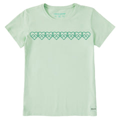 Women's Celtic Hearts Short Sleeve Crusher Tee