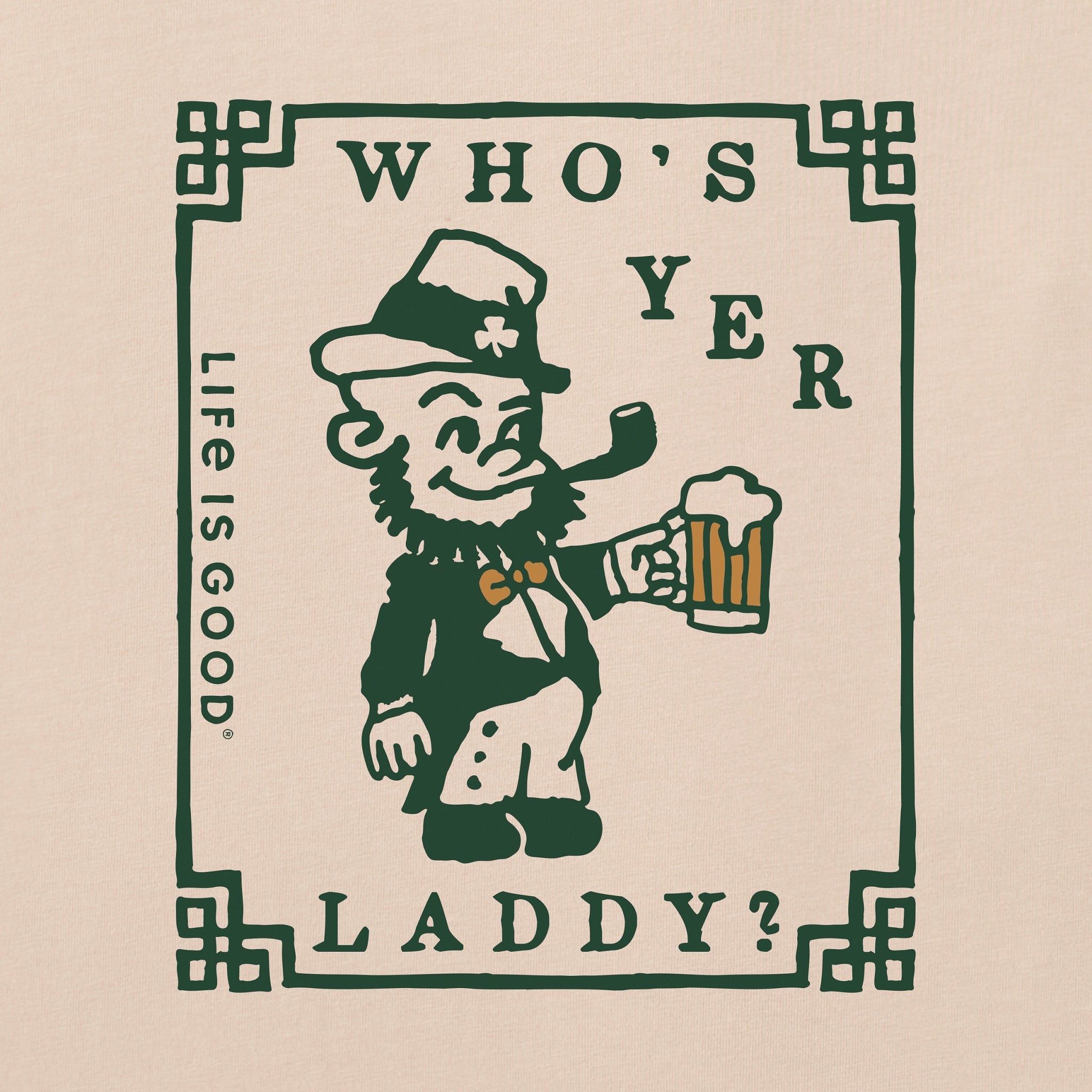 Men's Who's Yer Laddy Short Sleeve Crusher Tee