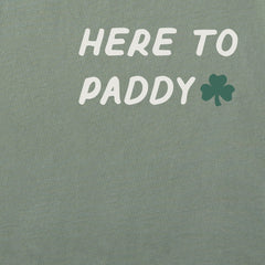 Men's Here to Paddy Shamrock Short Sleeve Crusher Tee