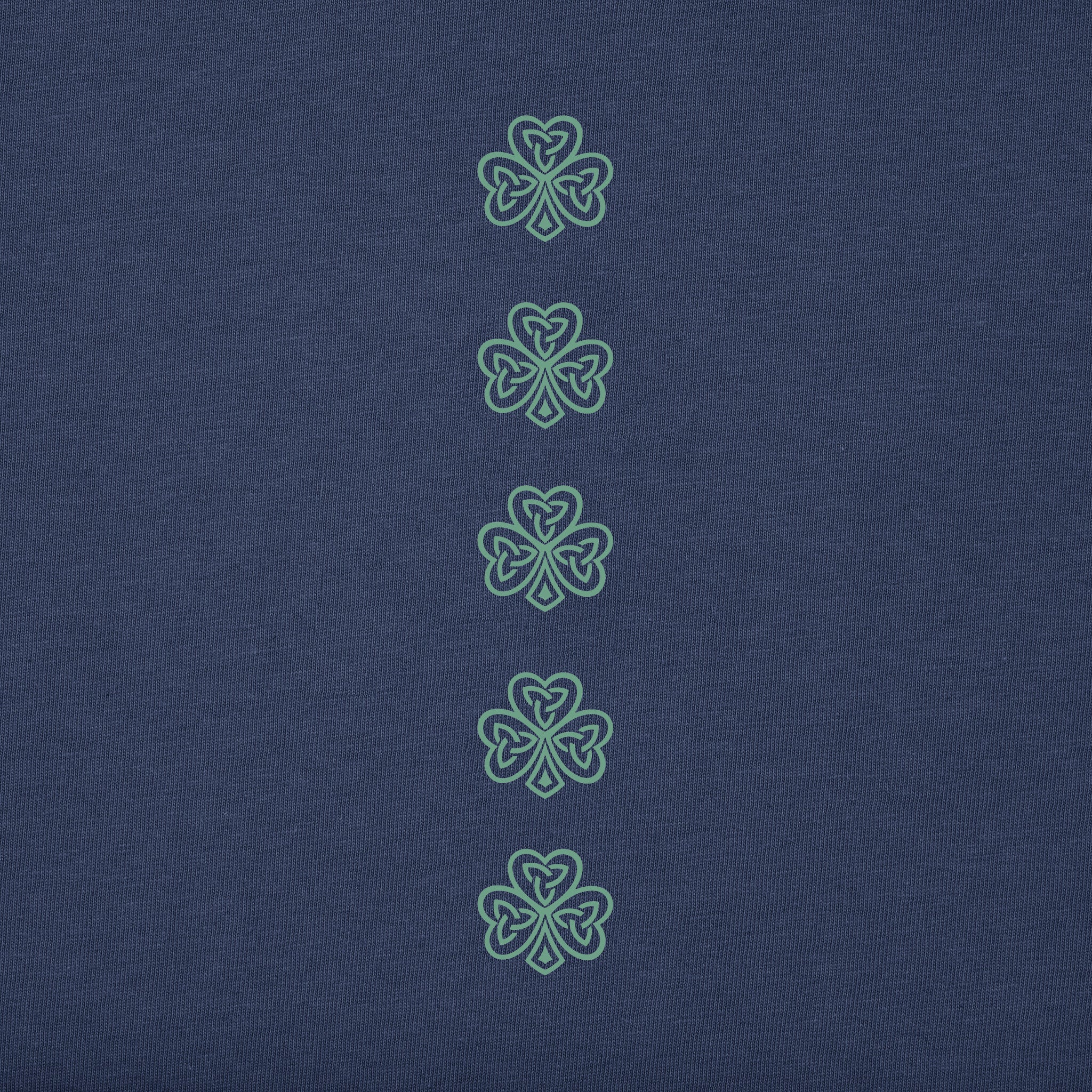 Men's Irish Clover Stack Long Sleeve Crusher Tee