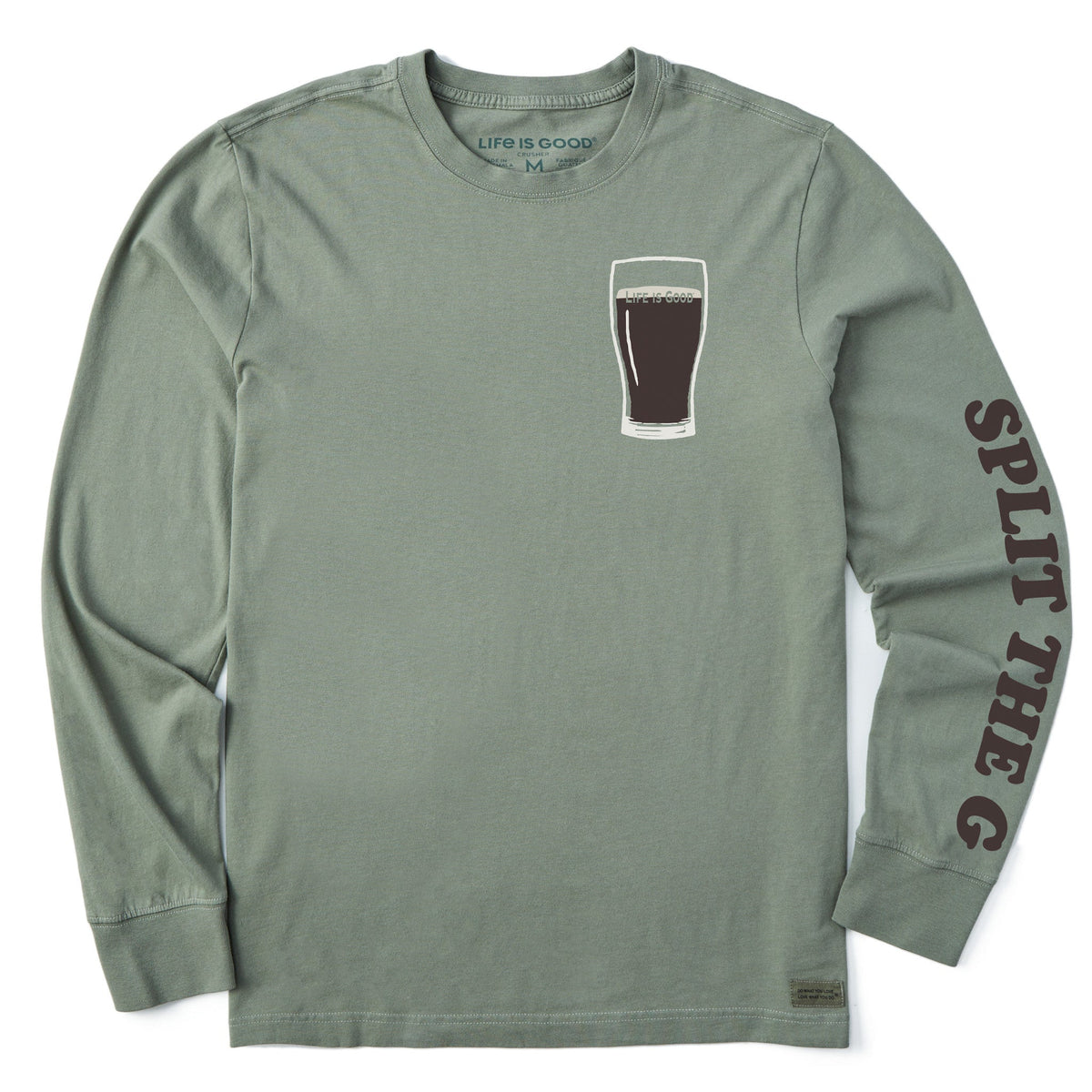 Men's Split the G Pint Long Sleeve Crusher Tee