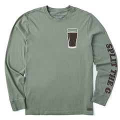 Men's Split the G Pint Long Sleeve Crusher Tee