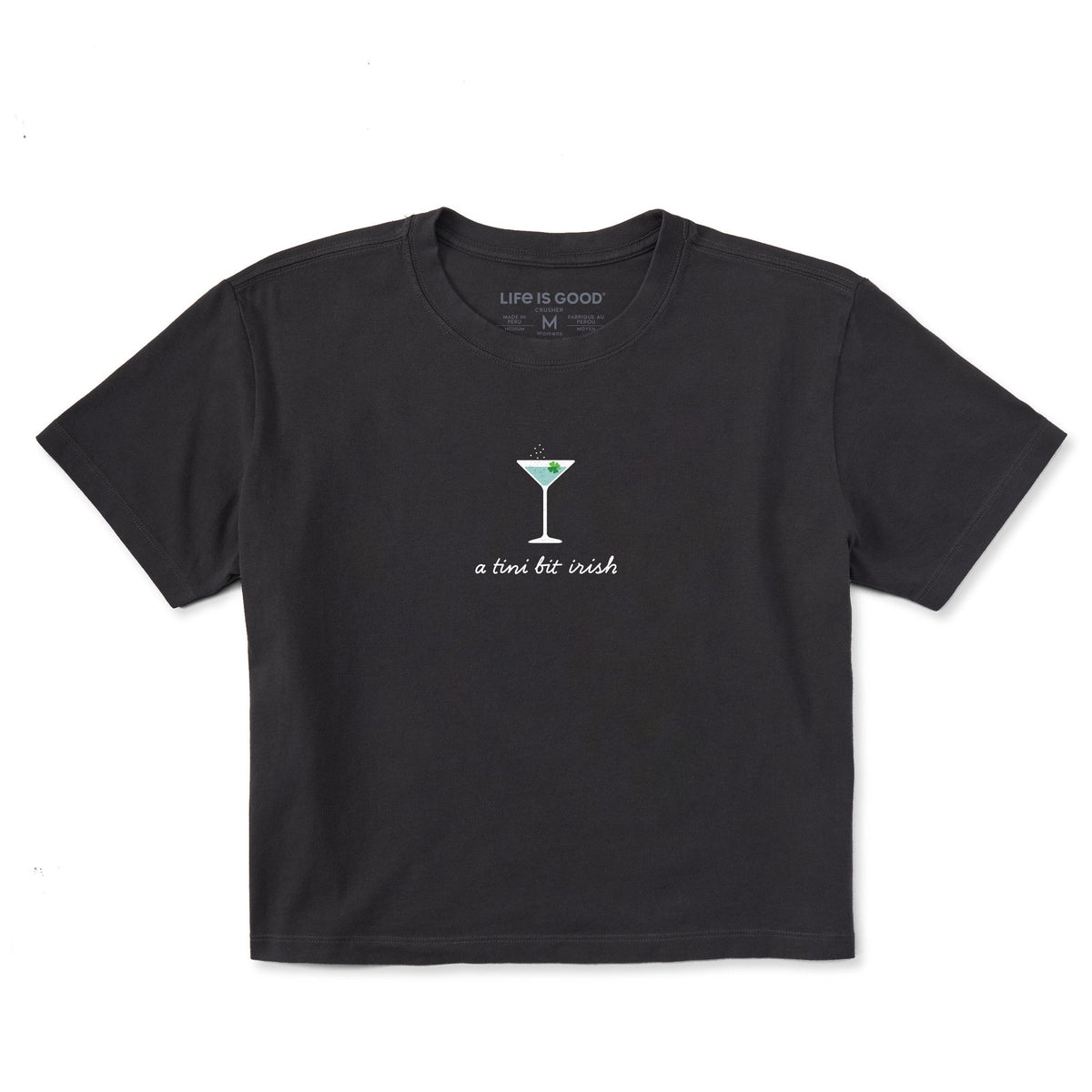 Women's A Tini Bit Irish Short Sleeve Crusher Boxy Tee