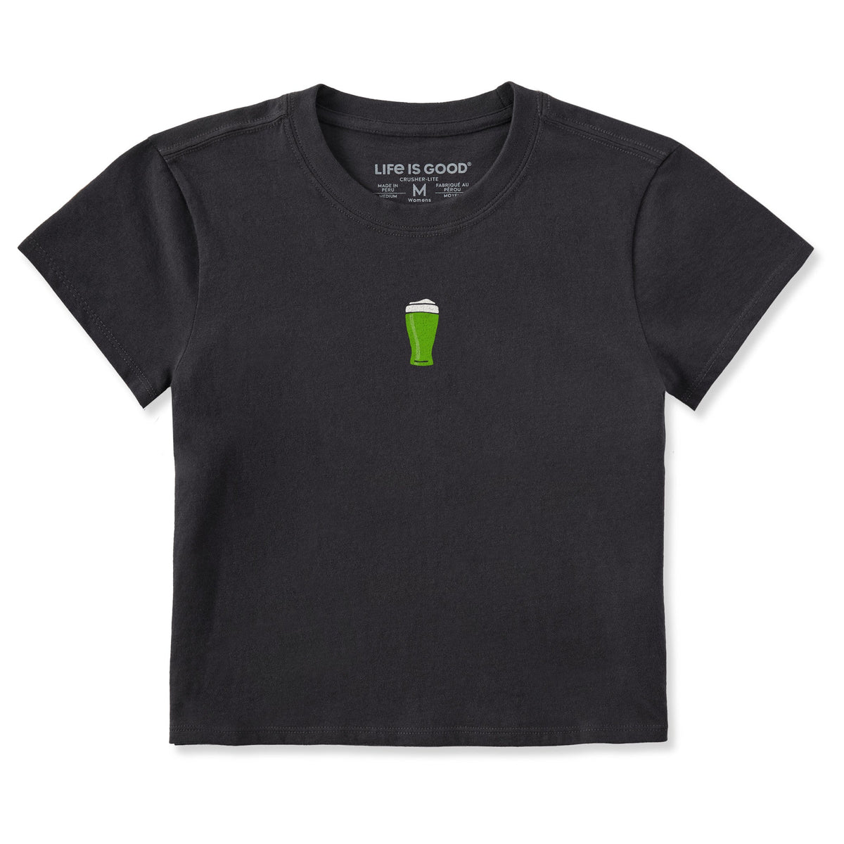Women's Green Beer Crusher-LITE Shrunken Tee