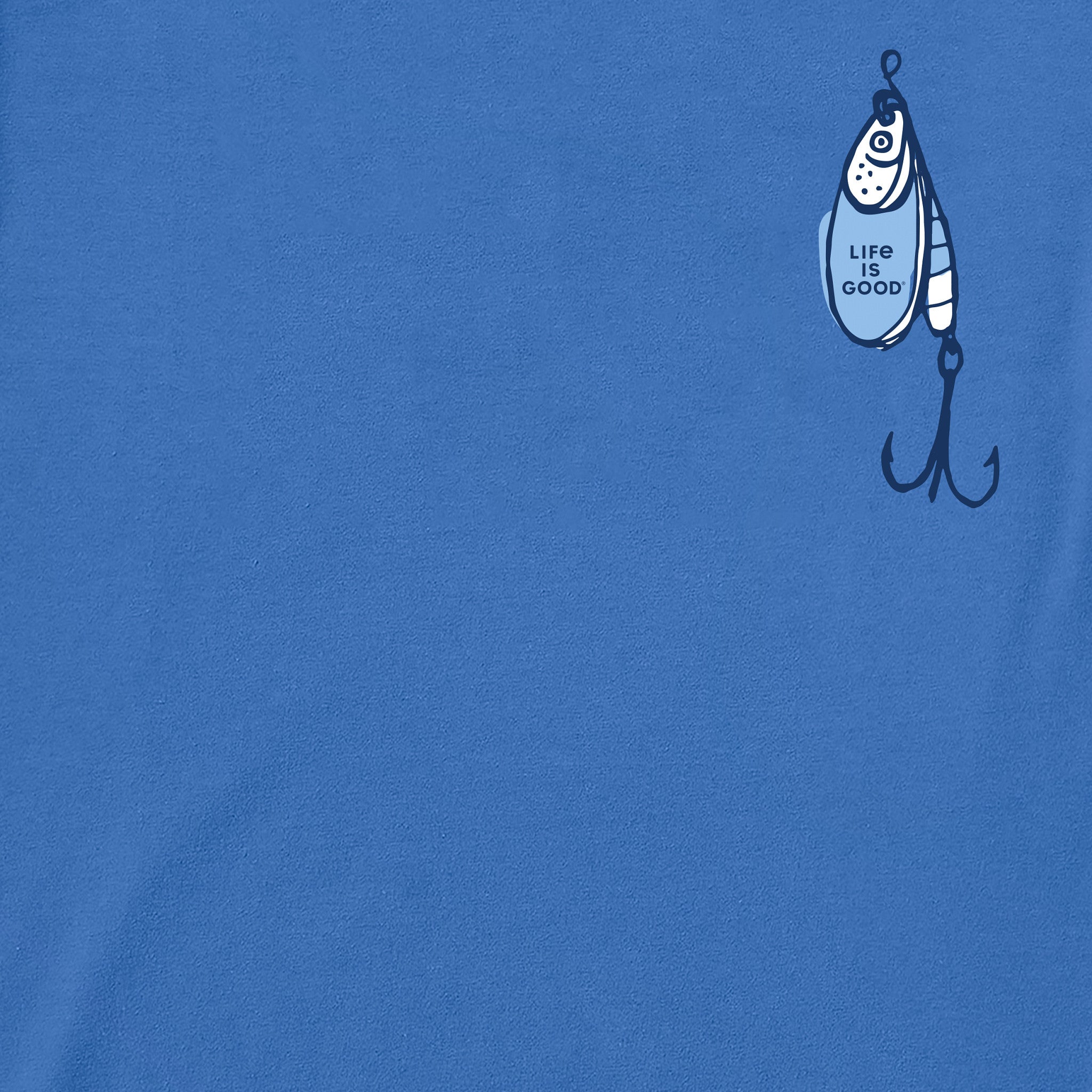 Men's Fish More Worry Less Hooks and Tackle Short Sleeve Tee