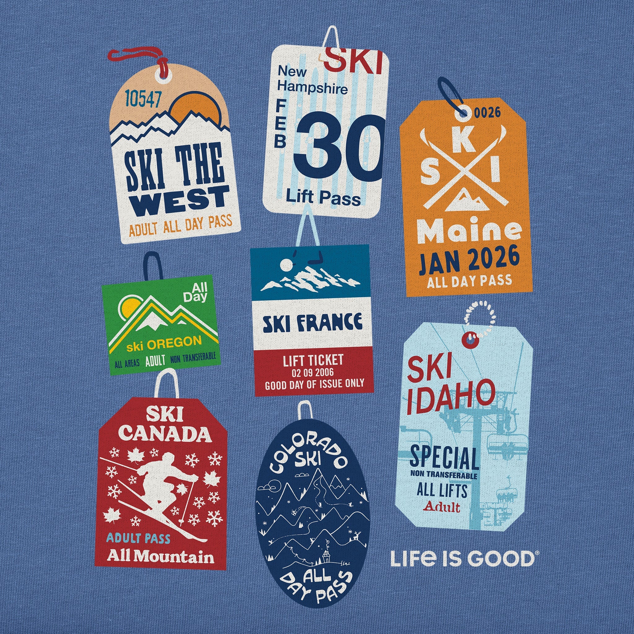 Kids Lift Tickets Short Sleeve Crusher Tee