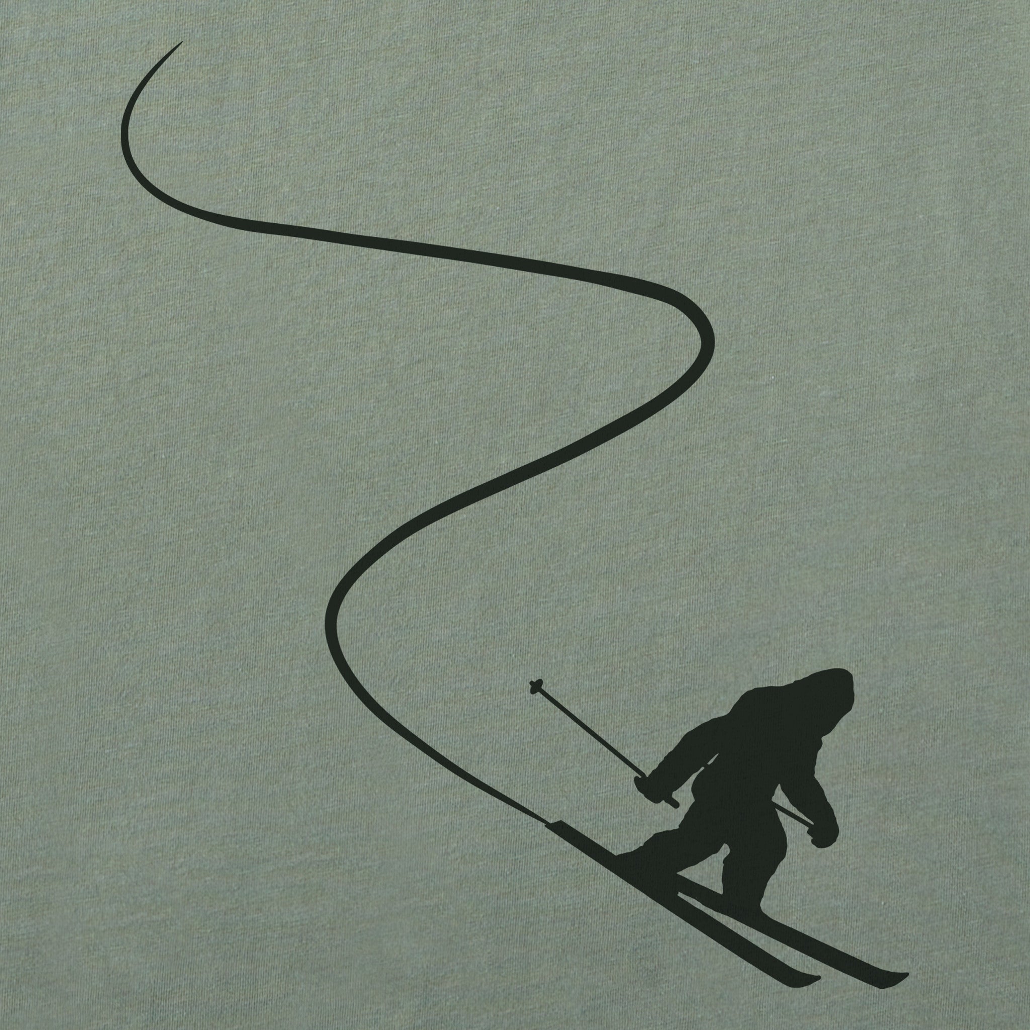 Kids Bigfoot on Skis Short Sleeve Crusher Tee