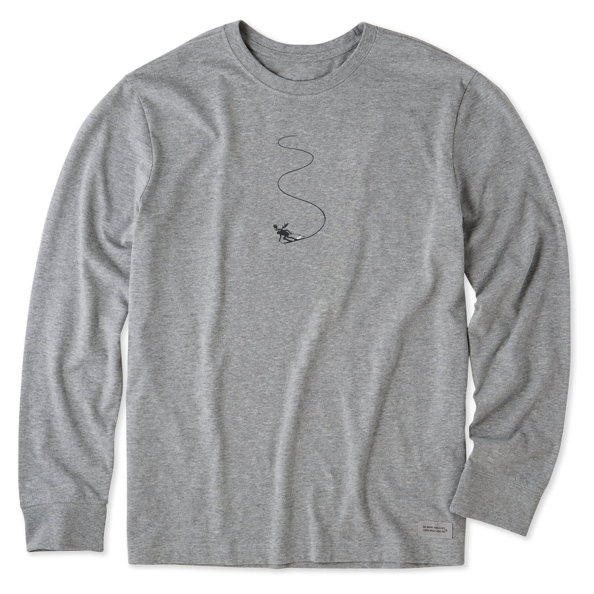 Men's Moose Ski Long Sleeve Crusher Tee