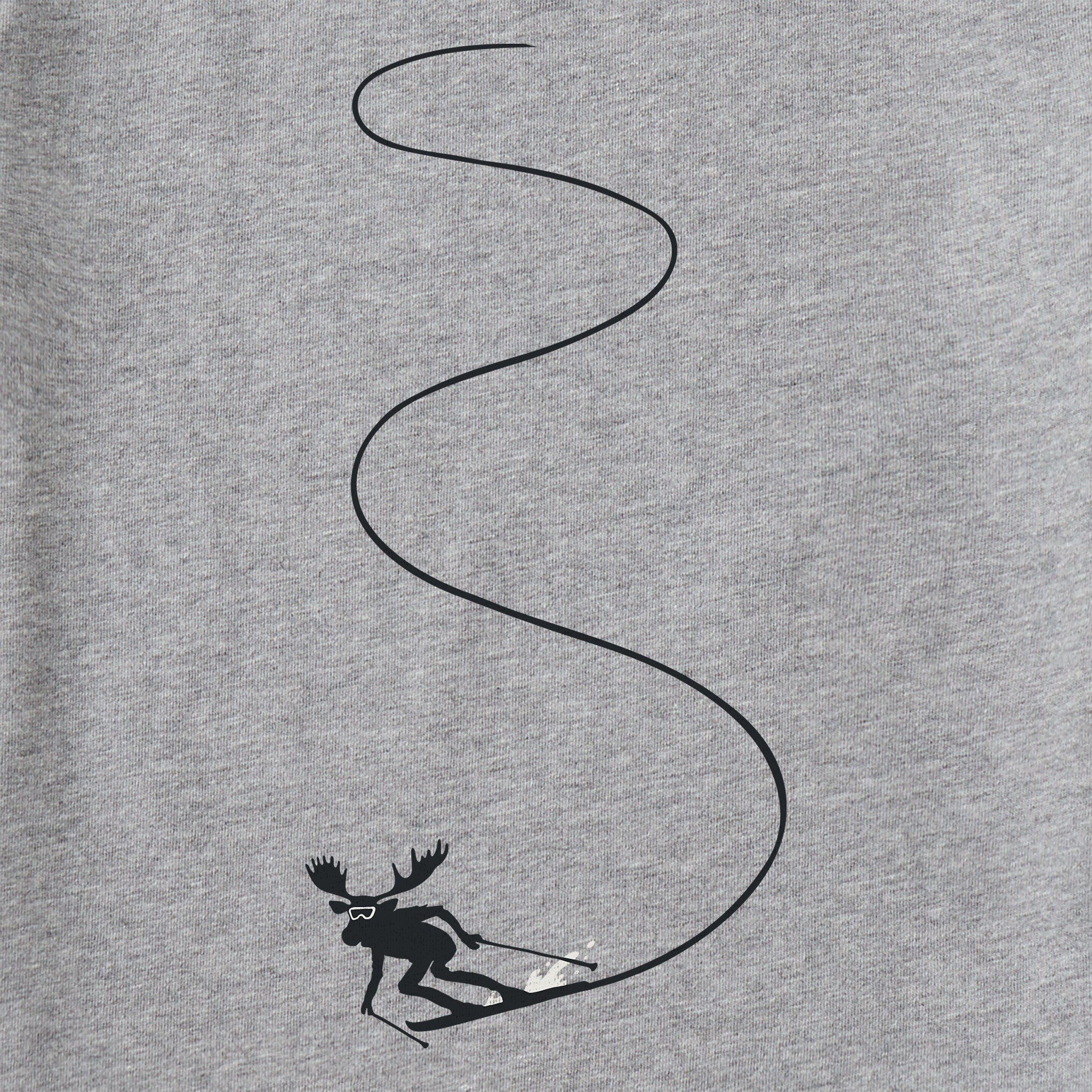 Men's Moose Ski Long Sleeve Crusher Tee