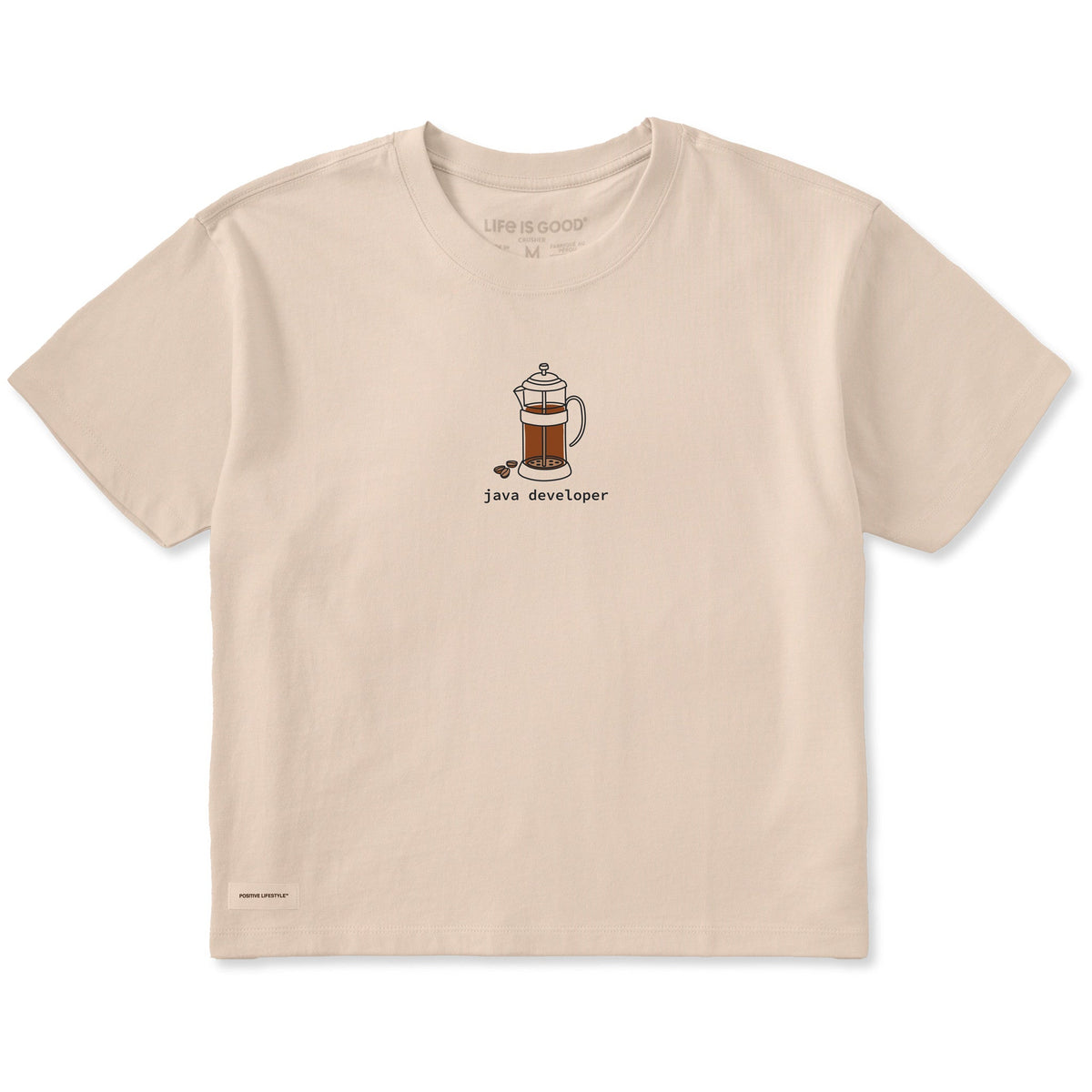 Women's Java Developer Short Sleeve Crusher Boxy Tee