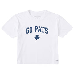 Women's Go Pats Arch Short Sleeve Crusher Boxy Tee