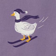 Women's Goose on Skis Short Sleeve Crusher Boxy Tee