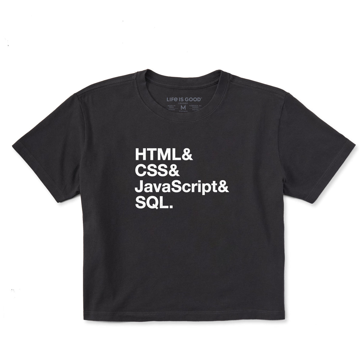 Women's HTML & The Rest Short Sleeve Crusher Boxy Tee