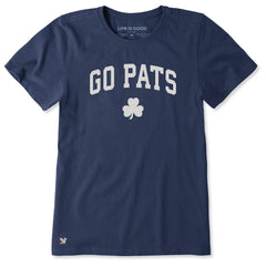 Women's Go Pats Arch Short Sleeve Crusher Tee