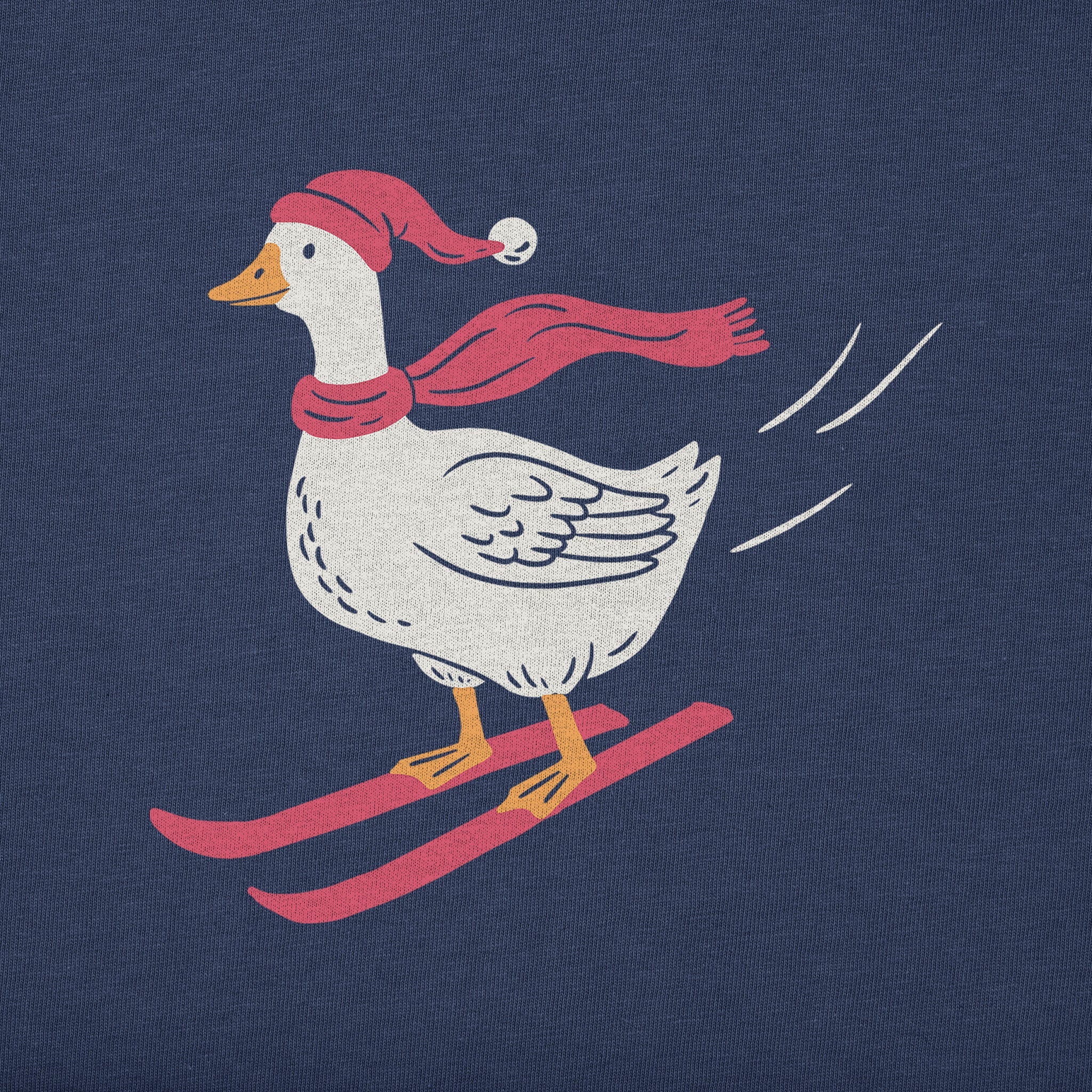 Women's Goose on Skis Short Sleeve Crusher Tee