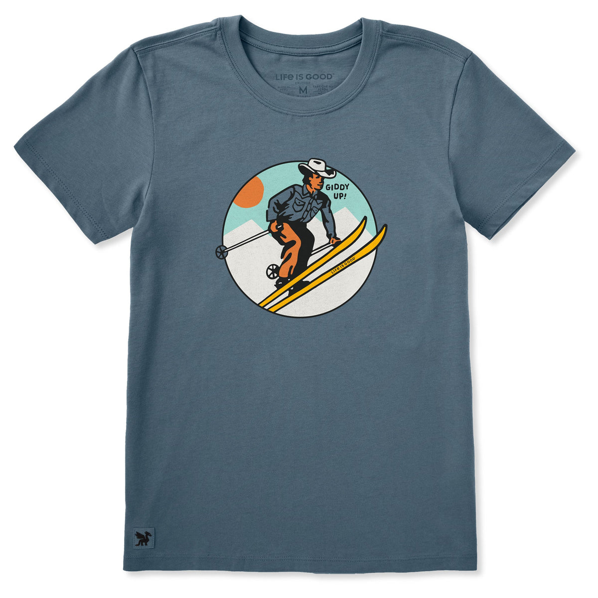 Women's Giddy Up Cowboy Ski Short Sleeve Crusher Tee