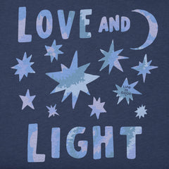Kids Love and Light Tie Dye Short Sleeve Crusher Tee