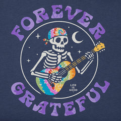 Kids Forever Grateful Tie Dye Guitar Short Sleeve Crusher Tee