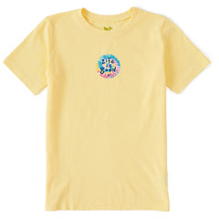 Kids Life is Good Tie Dye Short Sleeve Crusher Tee