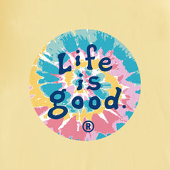 Kids Life is Good Tie Dye Short Sleeve Crusher Tee