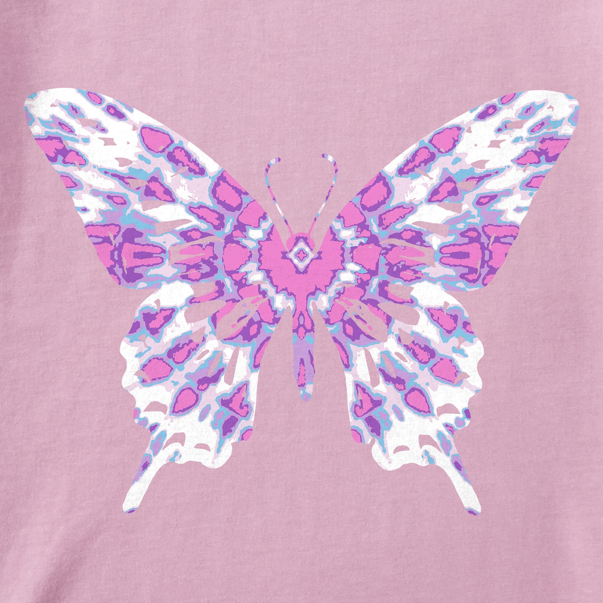 Kids Butterfly Tie Dye Short Sleeve Crusher Tee