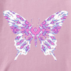 Kids Butterfly Tie Dye Short Sleeve Crusher Tee