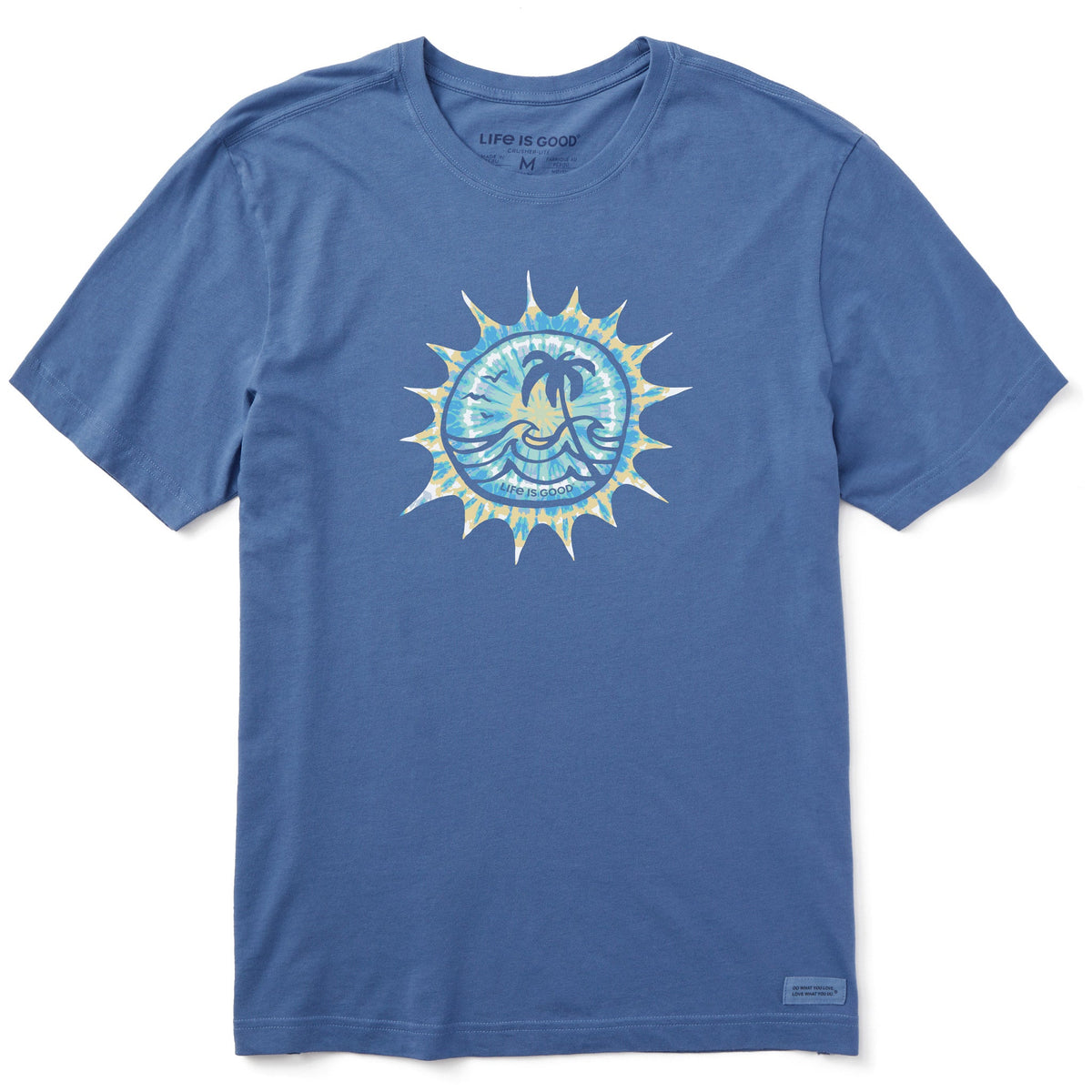 Men's Tie Dye at the Beach Short Sleeve Crusher Tee