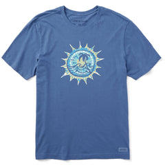 Men's Tie Dye at the Beach Short Sleeve Crusher Tee