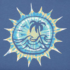 Men's Tie Dye at the Beach Short Sleeve Crusher Tee