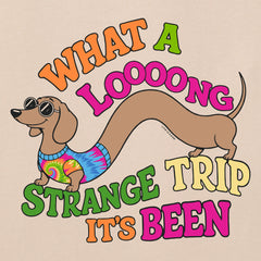 Men's What a Long Strange Trip Dachshund Short Sleeve Crusher Tee