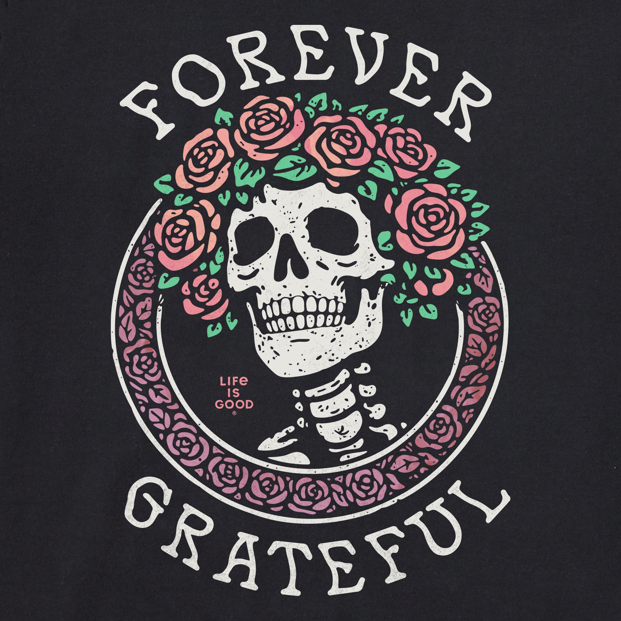 Women's Forever Grateful Roses Crusher-LITE Shrunken Tee