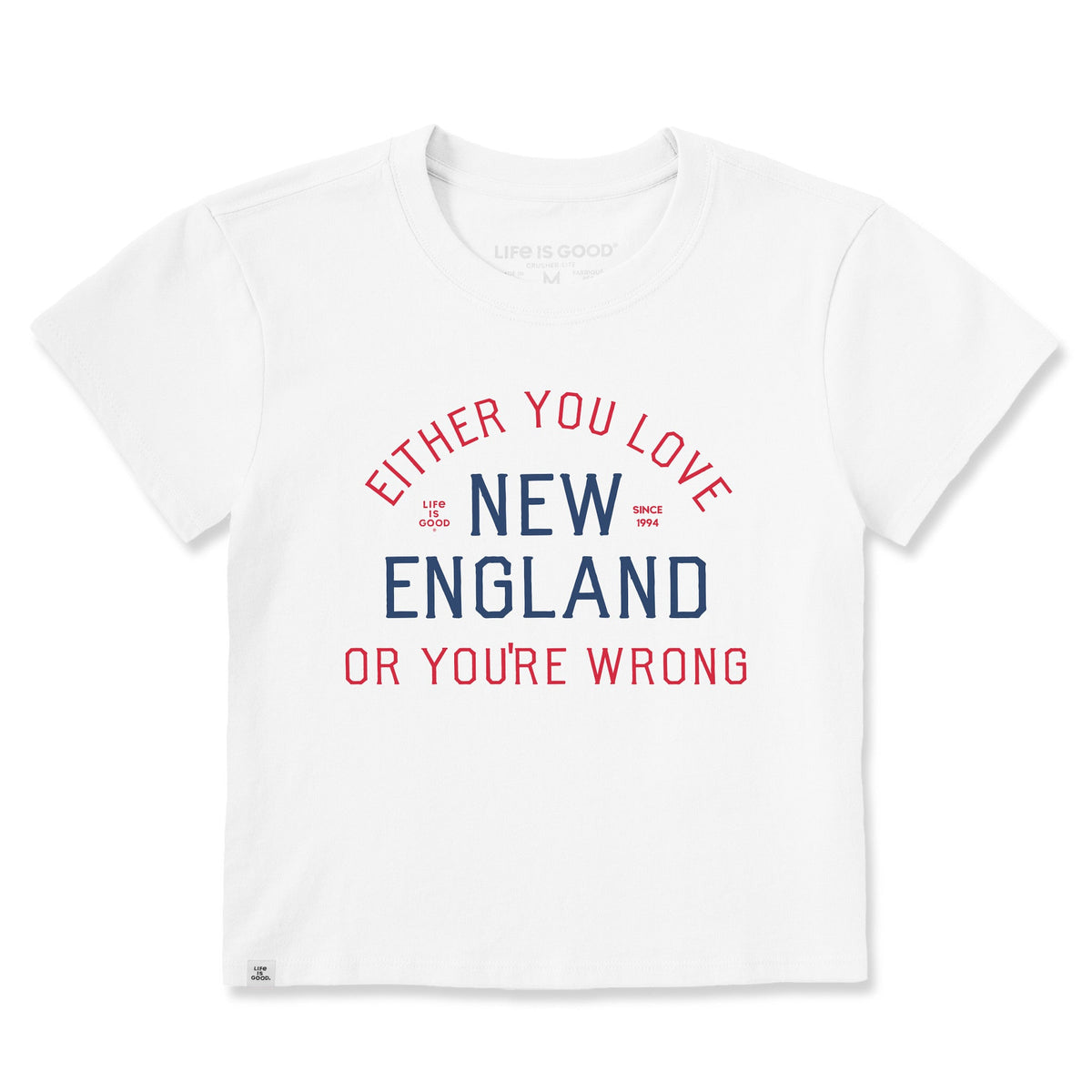Women's Either You Love New England Crusher-LITE Shrunken Tee