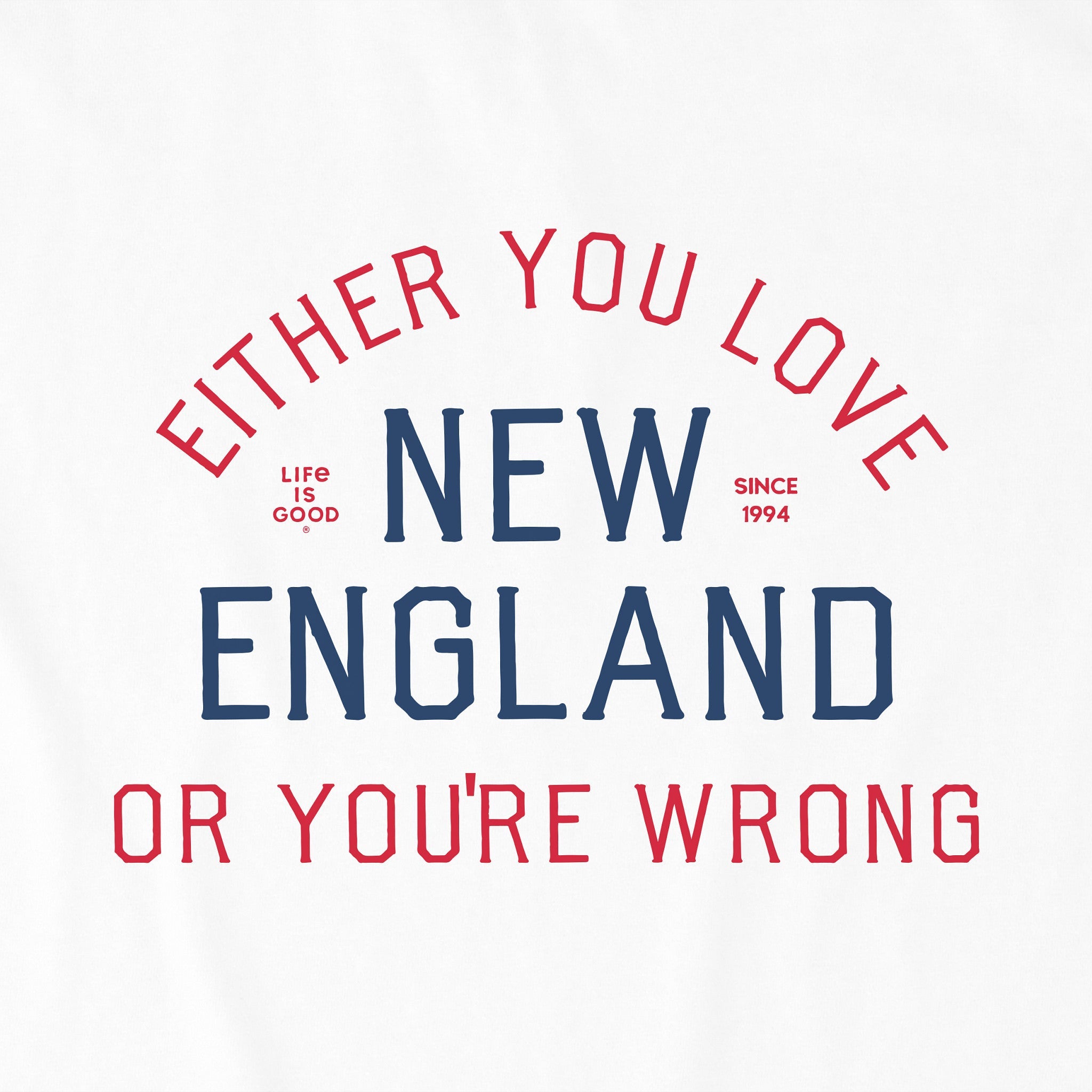 Women's Either You Love New England Crusher-LITE Shrunken Tee