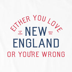 Women's Either You Love New England Crusher-LITE Shrunken Tee