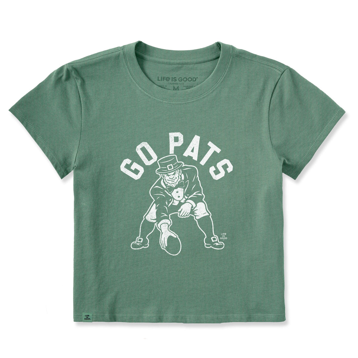 Women's Go Pats Leprechaun Crusher-LITE Shrunken Tee