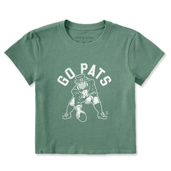 Women's Go Pats Leprechaun Crusher-LITE Shrunken Tee