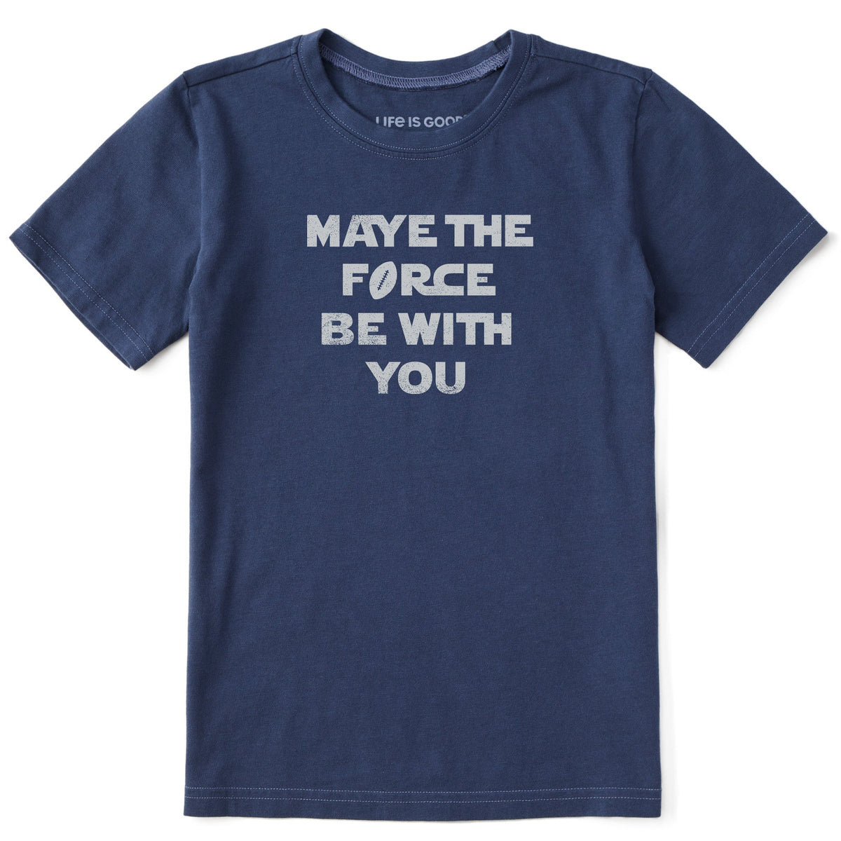 Kids Maye the Force Be With You Short Sleeve Crusher Tee