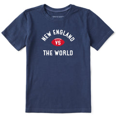 Kids New England vs. The World Short Sleeve Crusher Tee