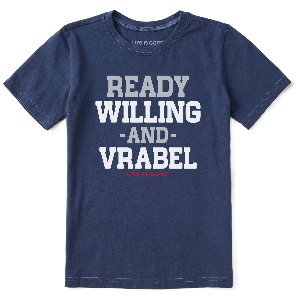 Kids Ready Willing and Vrabel Short Sleeve Crusher Tee