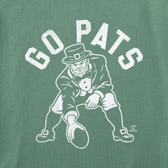 Women's Go Pats Leprechaun Short Sleeve Crusher Tee